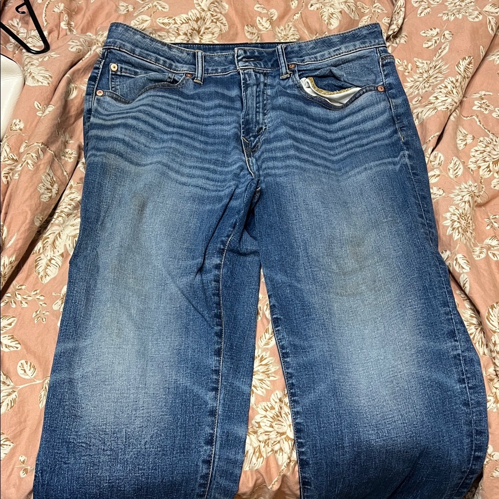American Eagle Outfitters Relaxed Fit Blue Jeans